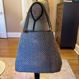 COACH OP ART NEEDLEPOINT MADISON PHOEBE SHOULDER handbag 26281 taupe/ Lt. GRAY
